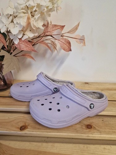 Crocs lilac fleece lined - , slip