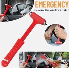 EMERGENCY HAMMER CAR WINDOW BREAKER SEATBELT CUTTER BREAK GLASS ESCAPE SAFETY UK