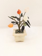 Miniature stone peach tree Agate Jade Quartz Chinese (TRN)