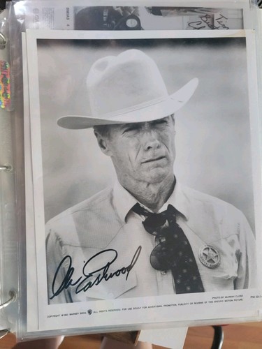 Clint eastwood hand signed - eastwood,