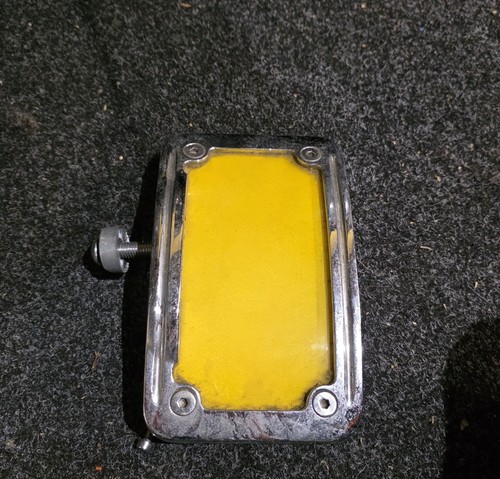 Chrome number plate side mount - number,