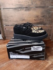 Mens TUK Black Suede Leopard