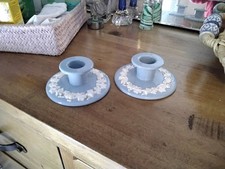 Pair Of Vintage Wedgewood Blue