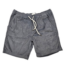 Matalan Easy Corduroy Shorts Grey Mens Size M Elasticated Drawstring
