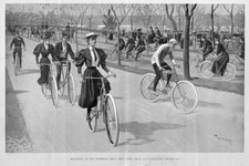 BICYCLE RIDING ON RIVERSIDE