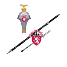 PIPE & DRUM MAJOR MACE Black