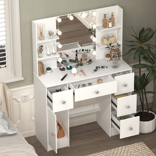 Modern dressing table - table, led