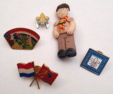 5 x Boy Scouts Pin Badges Mixed Lot. Cubs - Jamboree - Camp Etc. Joblot. L2