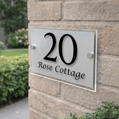 Personalised door number - number, sign