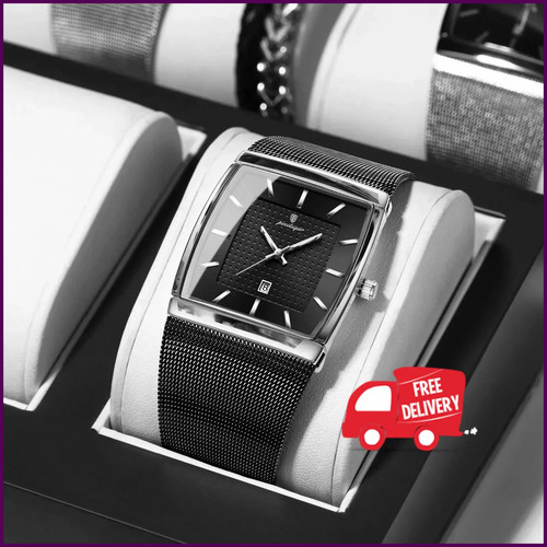Luxury men watch rectangle - watch,