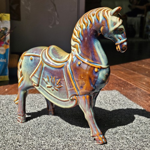Handmade pottery horse glaze - pottery,