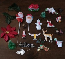 Vintage Christmas Cake Topper