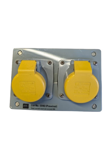 13143 prewired double 16a - 13143,