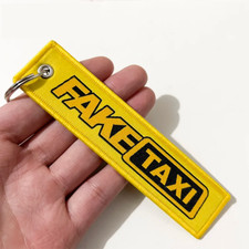 Embroidered Tag Style Keychain