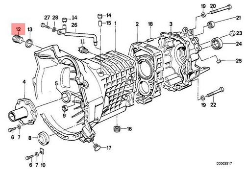 Genuine screw plug bmw e24 - screw,