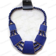 LARGE COLLAR NECKLACE navy