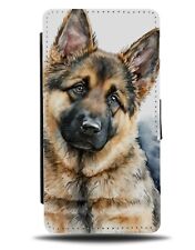 German Shepherd Puppy Flip Wallet Case Shepherds Alsatian Alsatians Dog Bd83