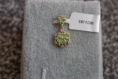Tsavorite garnet diamond 9k - garnet,