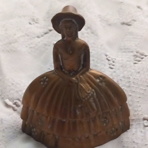Brass lady figure dress - figure, in