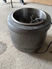 Black Soup Kettle 10 Litre Food Warmer Bain Marie Sauce Pot