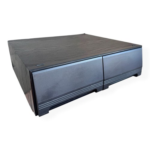 Vintage black wood effect vhs - black,