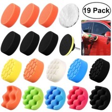 19PCS 3inch Car Polishing Heads Mop Pads Sponge Soft Foam Buffing Tool Set