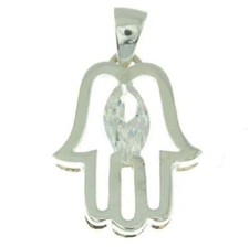HAMSA PENDANT WITH GEMSTONE