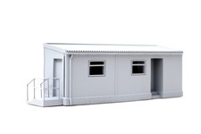 Site Office Building - UNPAINTED - 1:76 OO Gauge Model Railway