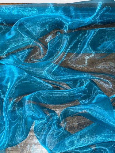 Teal blue shiny crystal - blue,