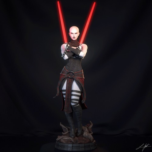 Asajj ventress scale 3d - asajj,