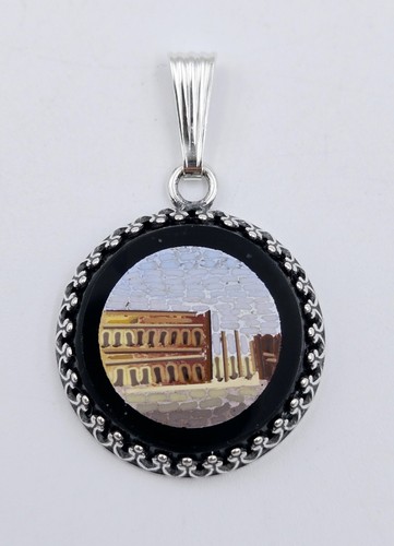 Micro mosaic pendant - micro,