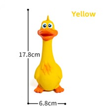 Rubber Chicken Ducks Dog Toy Non Toxic Bite-Resistant Squeaky Toy Lovely Baby