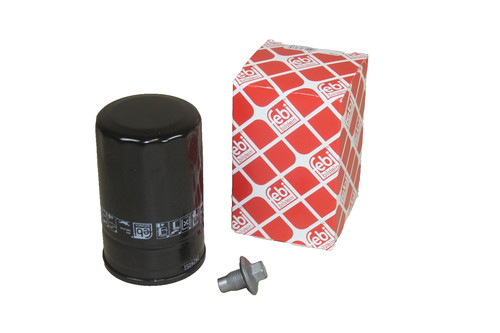 Oil filter drain plug - +,