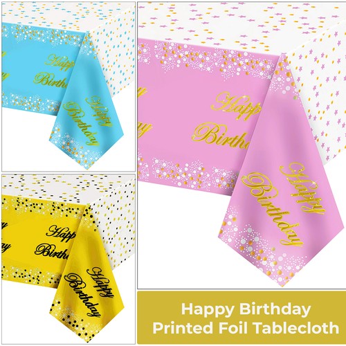 Happy birthday plastic - plastic, foil