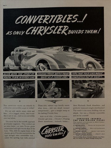 1937 vintage chrysler print - vintage,