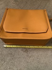 MATT & NAT yellow crossbody vegan leather bag