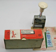 Vintage Rexel Numbering