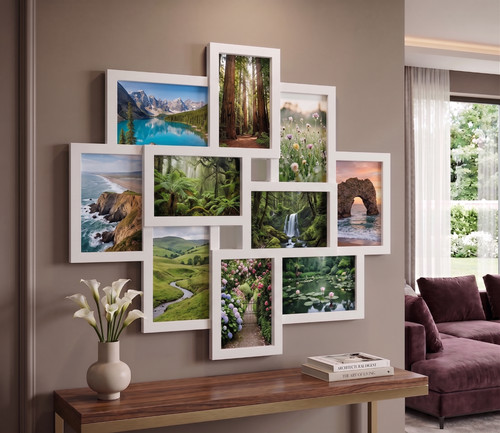Multi aperture photo frame - 10-multi,