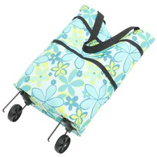  Shopping Trolly Bags Foldable Storage with Wheels Hand-pulled Folding Cart