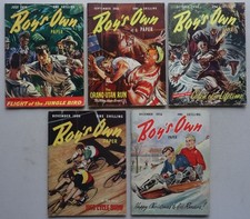 Boy's Own Paper 1956 Jul-Dec x 5 VG
