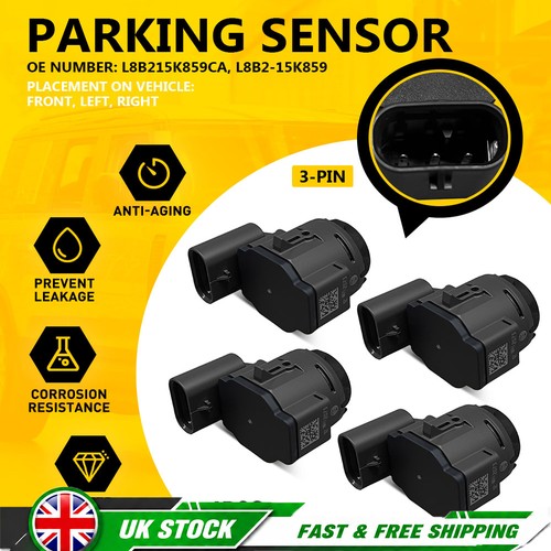 4pcs front black parking - 4pcs,