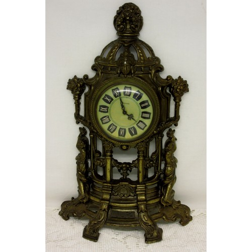Old mercedes brass mantel - old,