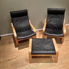IKEA POANG ARMCHAIRS (2) WITH