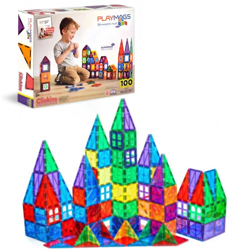 100 magnetic blocks set - 100, 3d