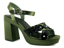 Topshop UK 5 & 6 Khaki Green