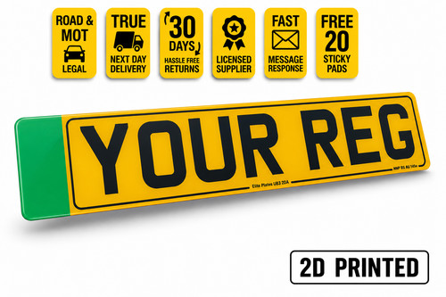 Badge printed rear - 2d,