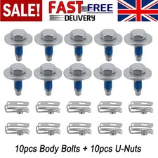 Engine Under Cover Tray Tapper Splash Guard Screw Bolts Washer Clips For Peugeot