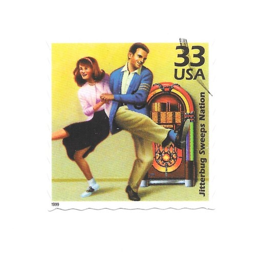 Jitterbug dance sticker - sticker, 1950s