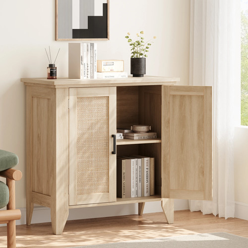 Wicker sideboard cabinet - wicker,