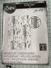 Sizzix Multilevel Embossing Folder Texture Fades Dotted Tim Holtz 666292